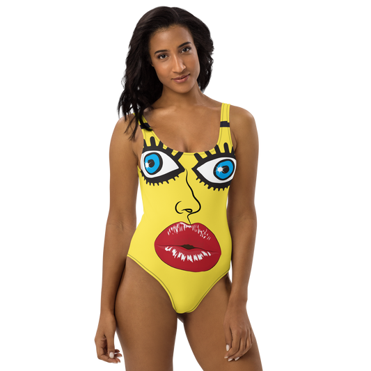 "Hella Yellow" One-Piece Swimsuit