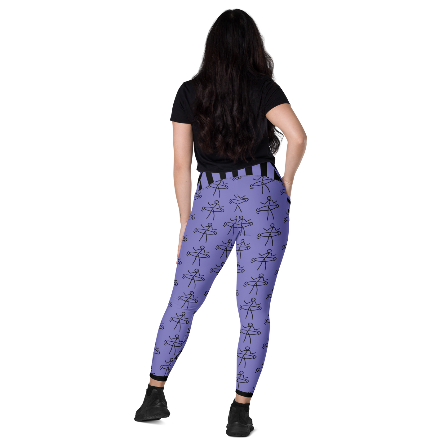 "Hula Hoop Fantastic Purple" Leggings with pockets