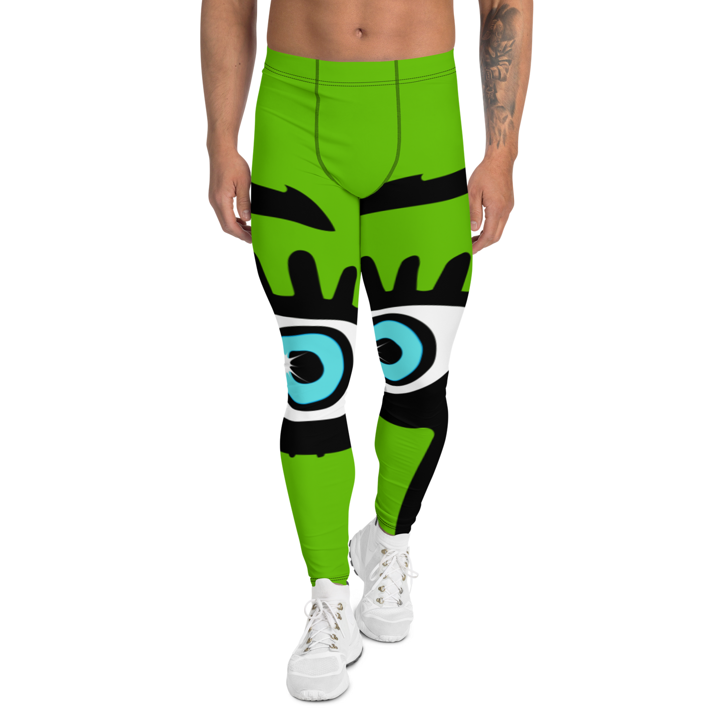 "Bright, Bold, Beautiful Vision" Men's Leggings/Kelly Green