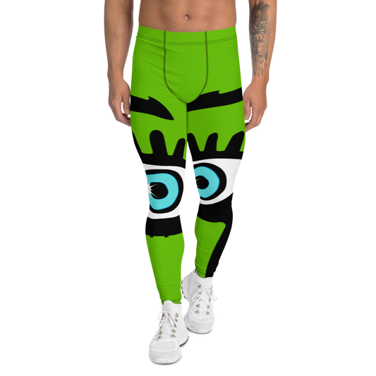 "Bright, Bold, Beautiful Vision" Men's Leggings/Kelly Green