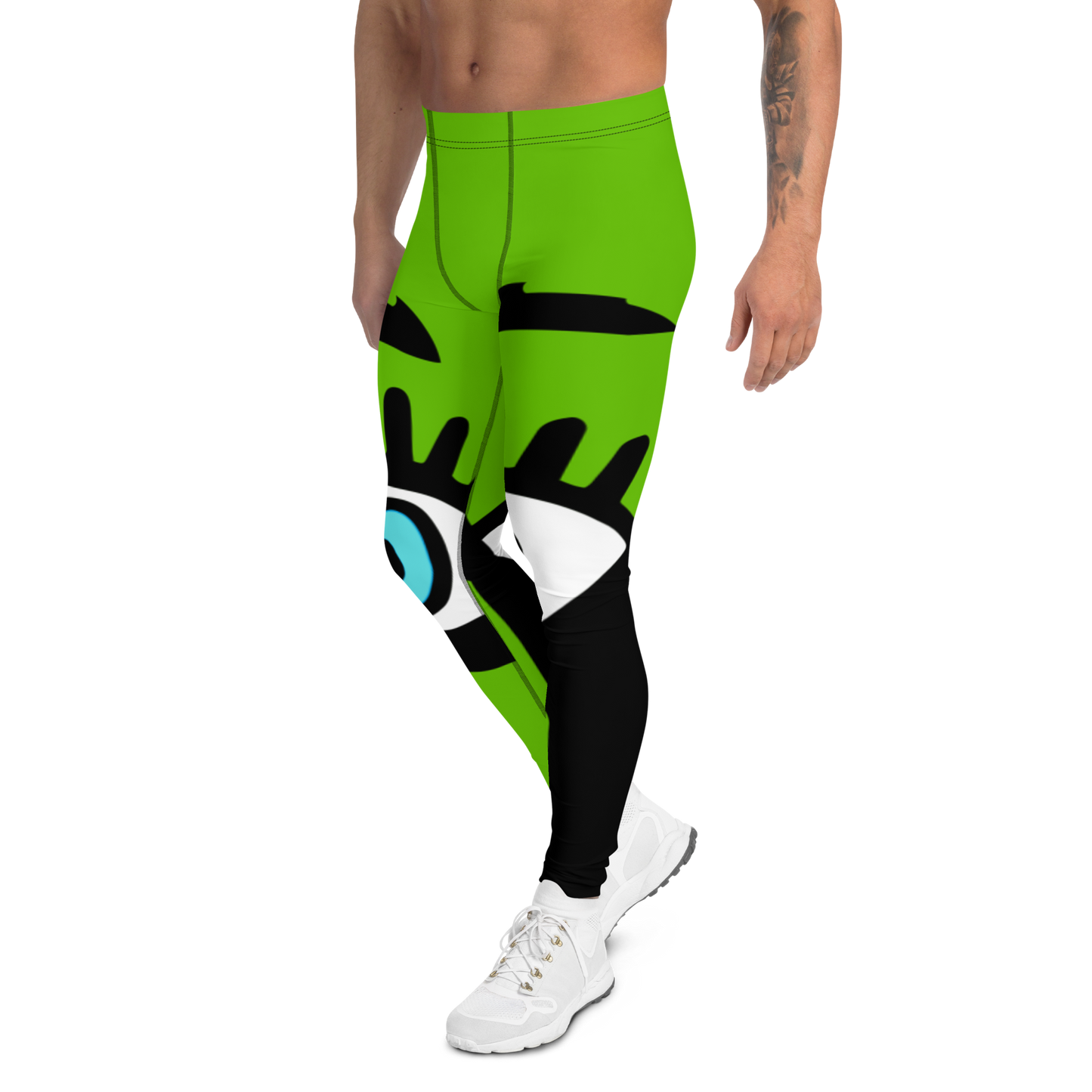 "Bright, Bold, Beautiful Vision" Men's Leggings/Kelly Green