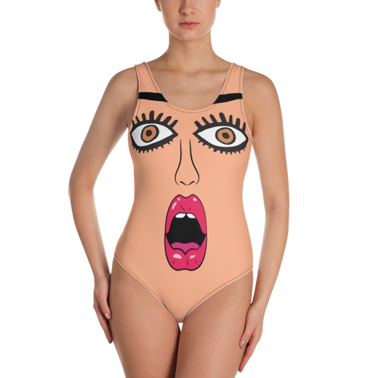 "I'm SO SURPRISED!" One-Piece Swimsuit/Peach Skin