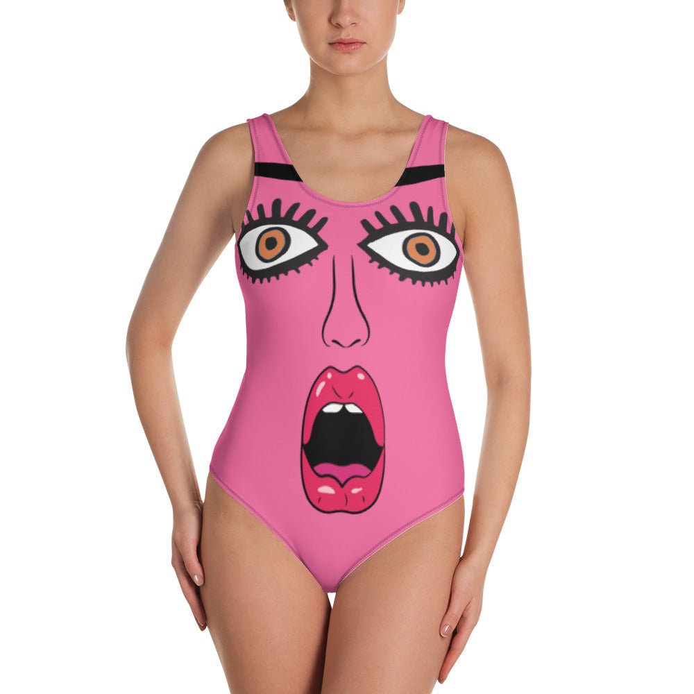 "I'm So SURPRISED!" One-Piece Swimsuit/Sunburnt Skin