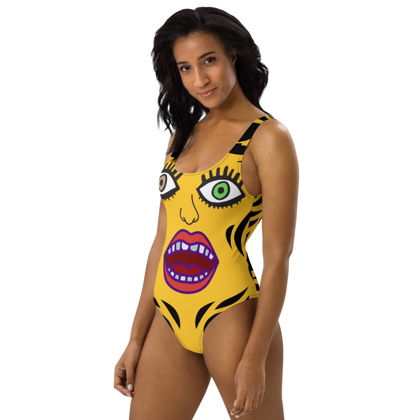 "Hiiiiiii!" One-Piece Swimsuit/ Golden