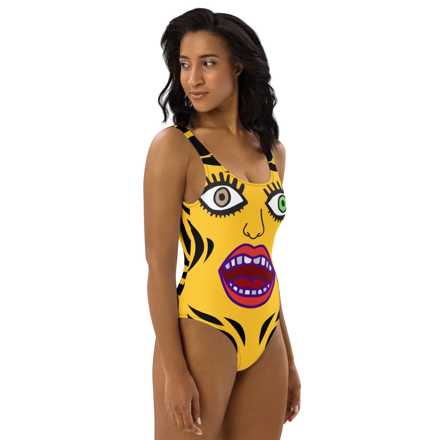 "Hiiiiiii!" One-Piece Swimsuit/ Golden