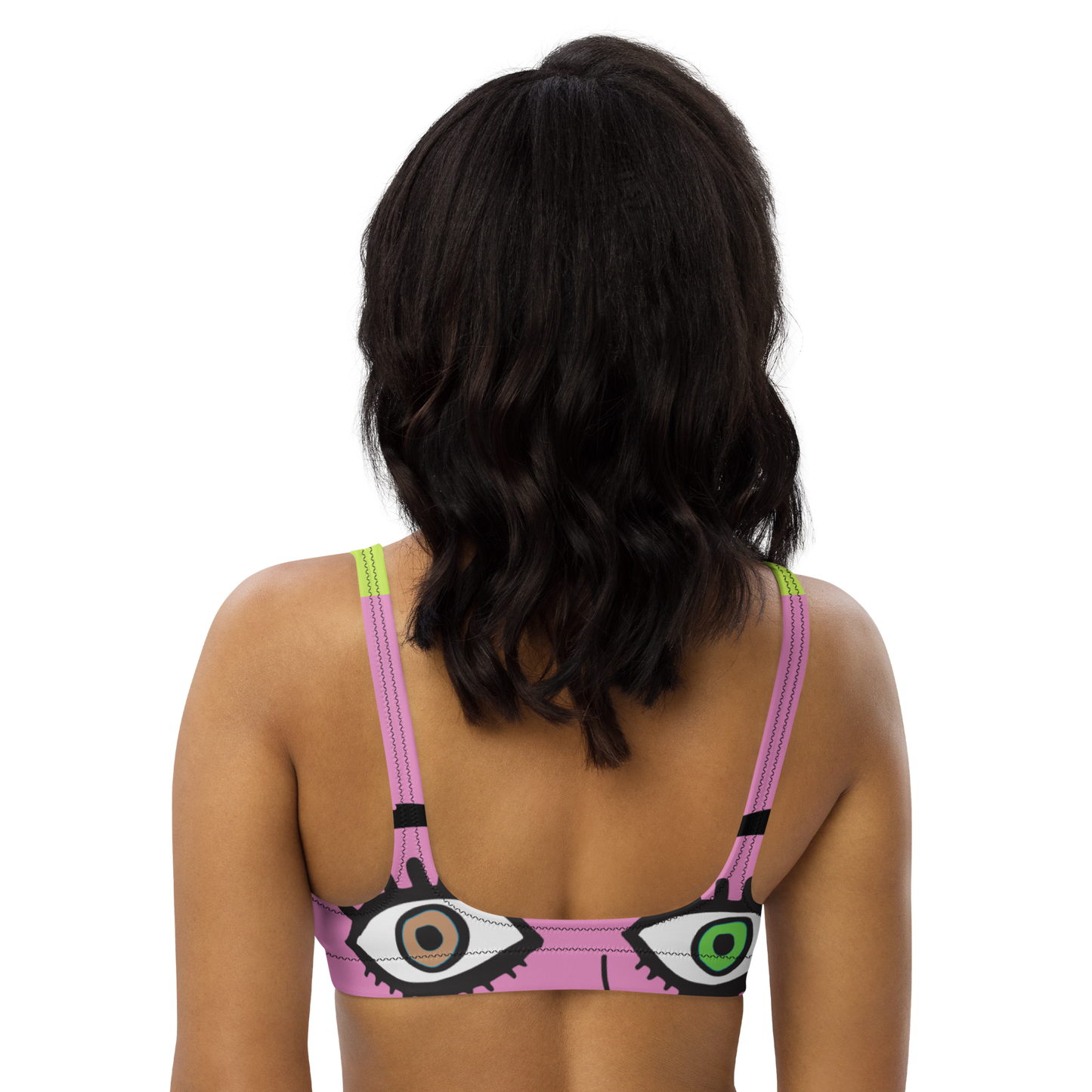 "Hiii Top" Recycled padded bikini top