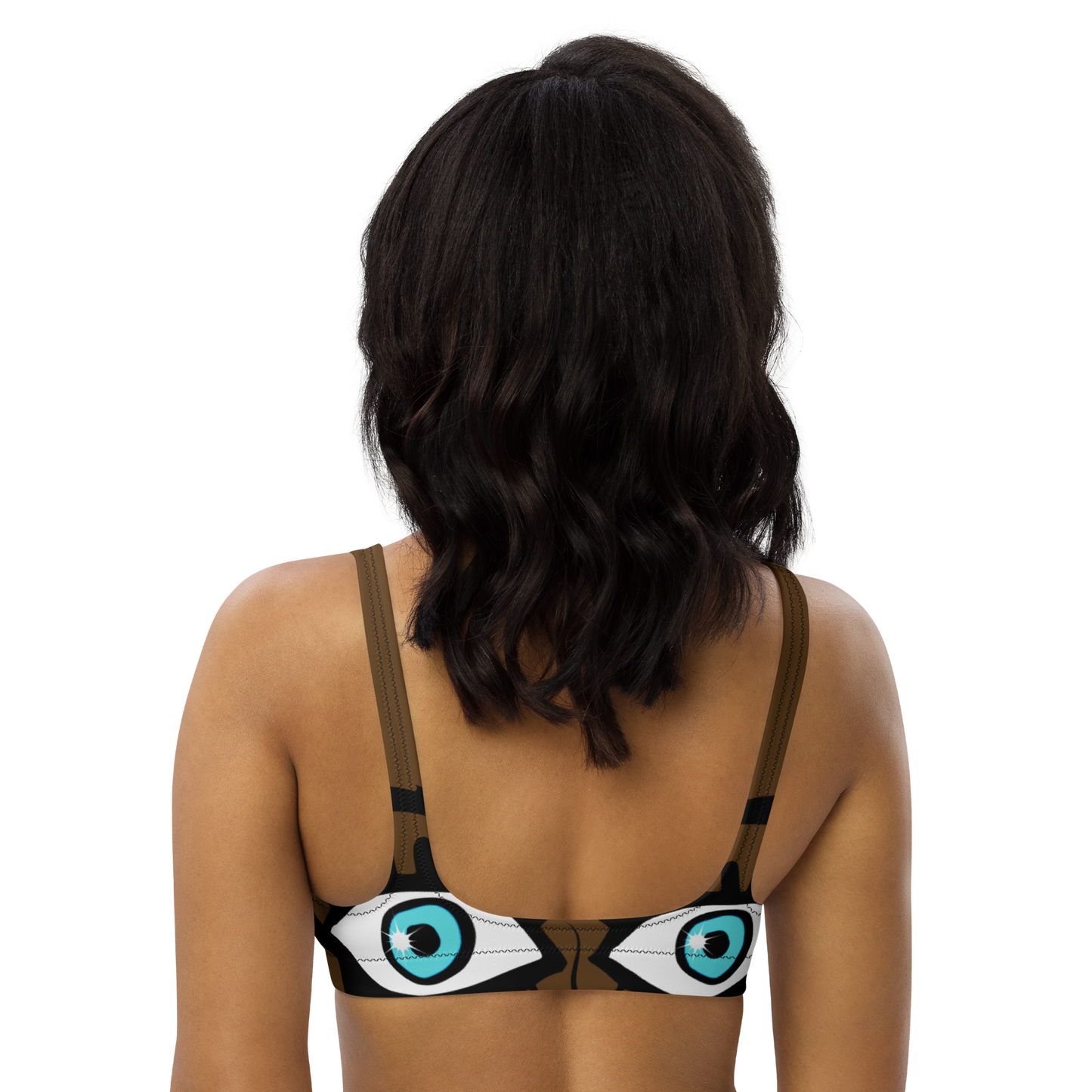 "Hiiii Top" Recycled padded bikini top
