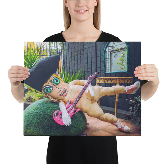 "Paige The Disoriented Rockstar" Canvas Print