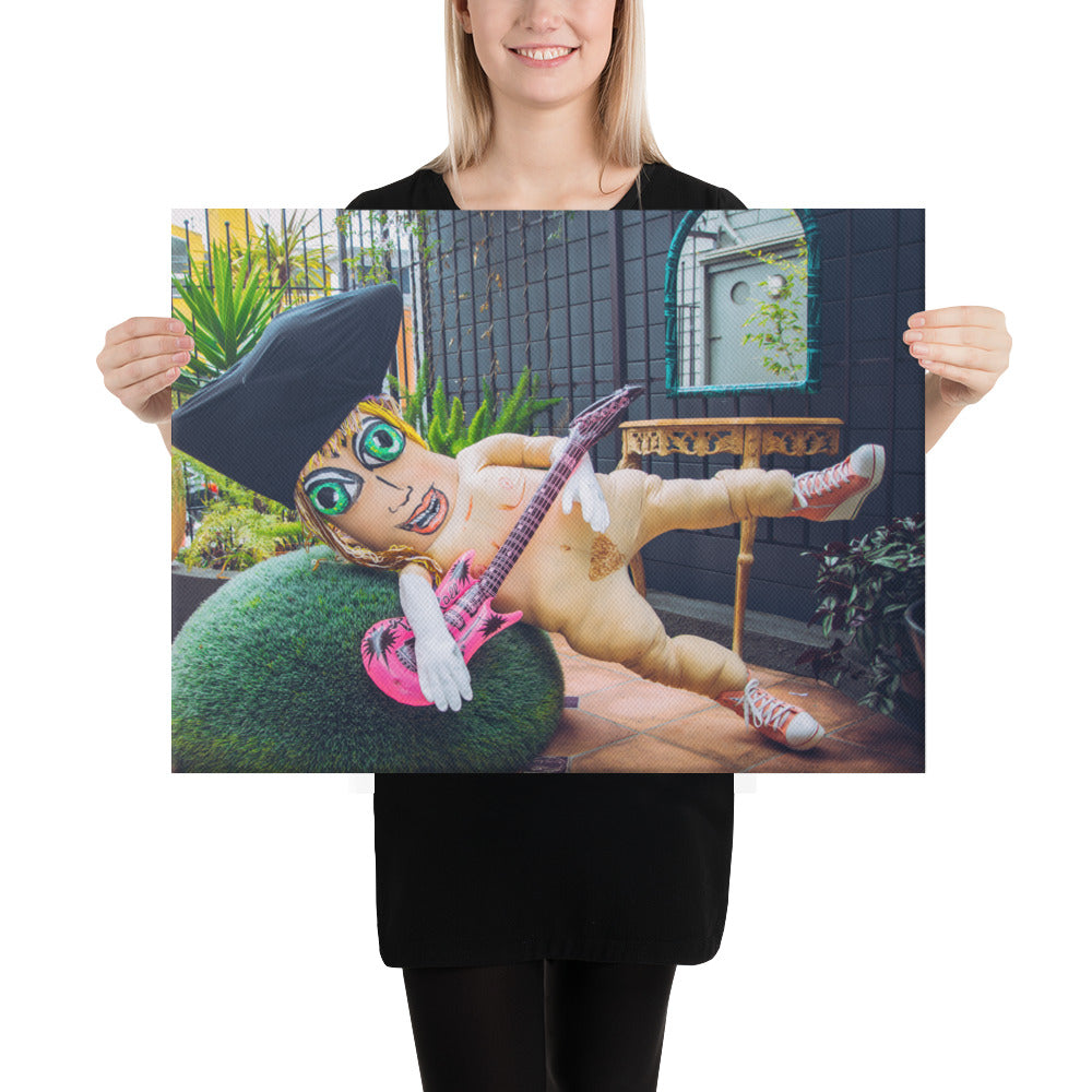 "Paige The Disoriented Rockstar" Canvas Print