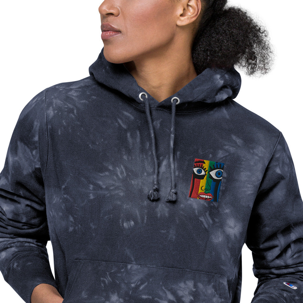 Unisex Champion tie-dye hoodie